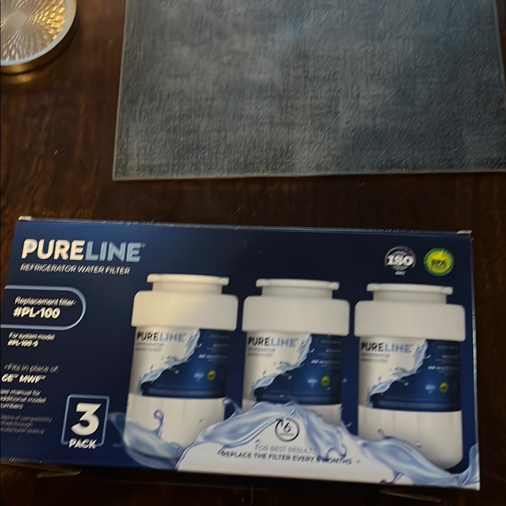 Water Filter 3-Pack - Blue and White